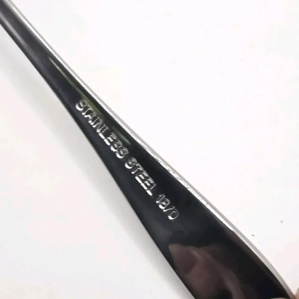 Stainless Steel Flatware 25 pc Glossy Teaspoons, Forks, Dinner‎ Knives